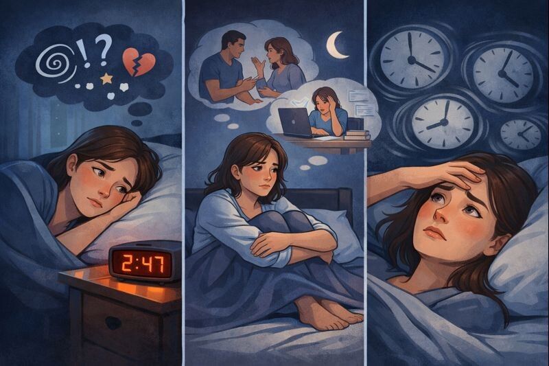 Как справиться с тревожными мыслями перед сном