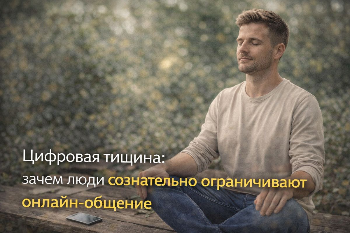 Цифровая тишина: почему люди выбирают ограниченное онлайн-общение