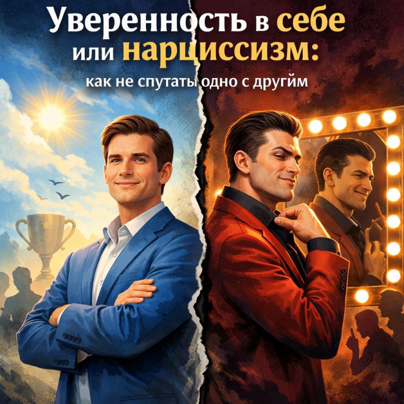 Как отличить здоровую самооценку от нарциссической уверенности
