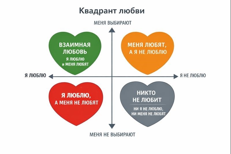 Квадрант любви: Как понять свои отношения