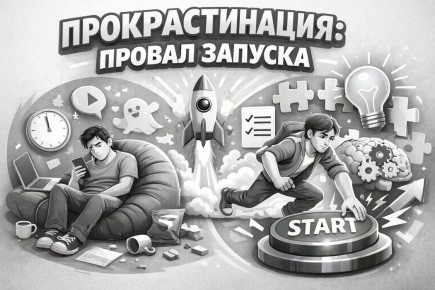 Почему стартап так трудно начать: прокрастинация под микроскопом