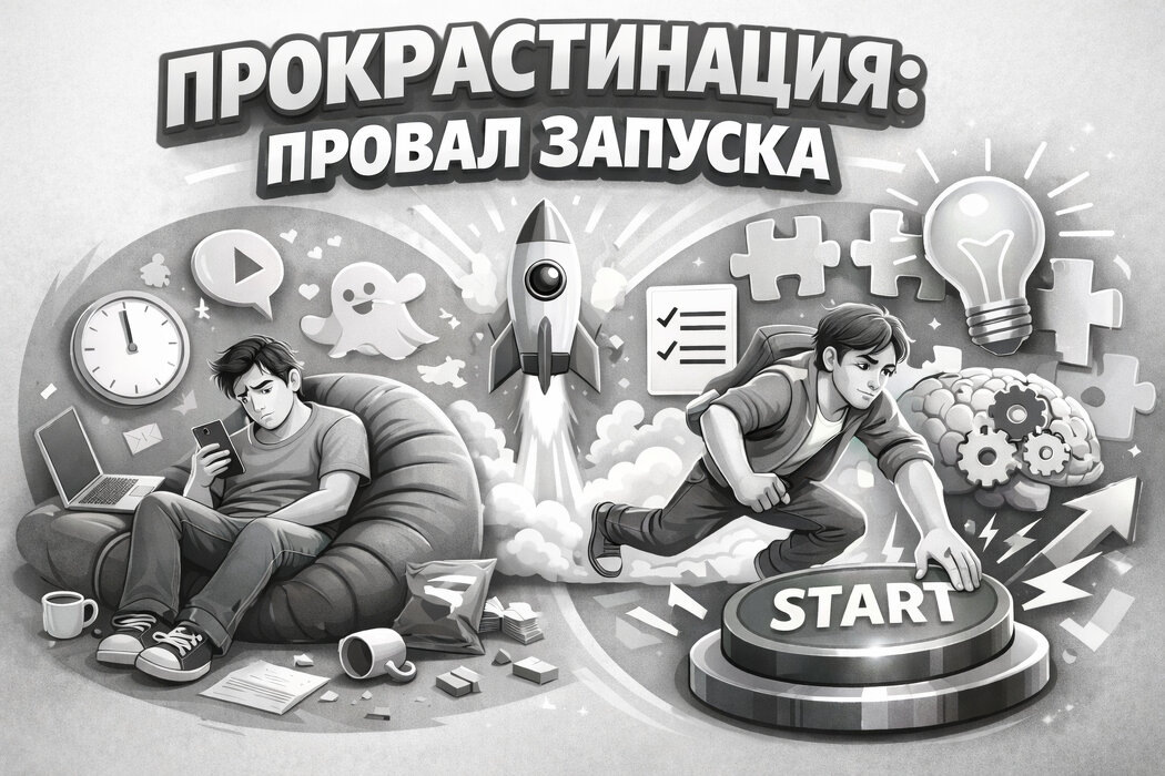 Почему стартап так трудно начать: прокрастинация под микроскопом