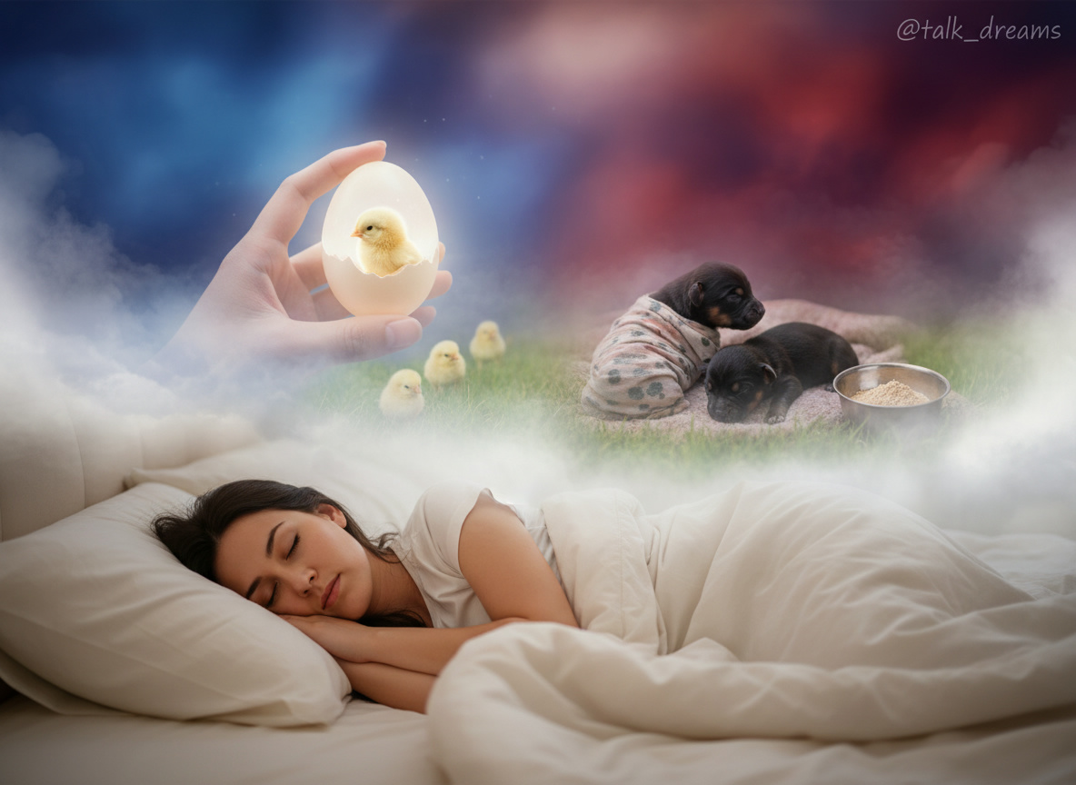 Сны о яйцах и щенках: символика нового начала и заботы