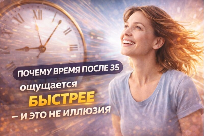 Почему время после 35 лет бежит быстрее: научные объяснения